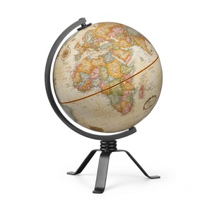 Globe terrestre décoratif vintage en fer avec trépied métallique pour l'apprentissage, l'école, la maison, le bureau, la salle d'étude, ou comme cadeau - Product Image 1