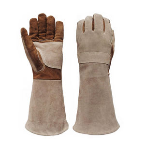 GLOWING NEON INDUSTRY Polyethylene Safety <b>Gloves</b> 10 Inch Safety Cuff Heat Resistance Abrasion Resistant Anti-Heat Textured - Product Image 1