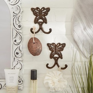 Steel Birds Garden Hook Handmade <b>Wall</b> <b>Mounted</b> Waterproof Durable Eco-Friendly Single Hanging <b>Plant</b> Hook Black Animal Design - Product Image 3