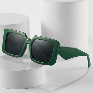 2025 High Quality <b>Square</b> Glasses Fashionable Large Frame <b>Square</b> Women's <b>Sunglasses</b> 9853 - Product Image 6