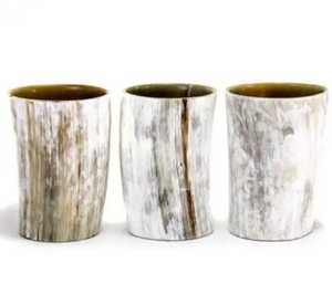 Verre à shot en agate naturelle de qualité export, design antique, fait main, pour bar, idéal comme coupe à boire en corne d'Agate. - Product Image 1