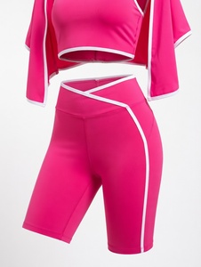Premium Seamless Women's <b>Yoga</b> <b>Set</b> 3-Piece Activewear Breathable Cotton/Polyester/Spandex Customizable High Quality Fitness Gym - Product Image 5
