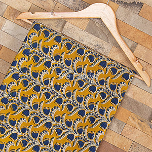 Top Selling Lightweight Organic Block Printed Floral Cotton Fabric High Quality with Excellent Floral Design - Product Image 2