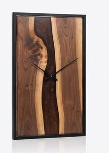 Custom Wooden Resin Luminous Traditional Style Quartz Analog Hanging Decorative Wall <b>Clock</b> for Living Room Hotel Restaurant - Product Image 2