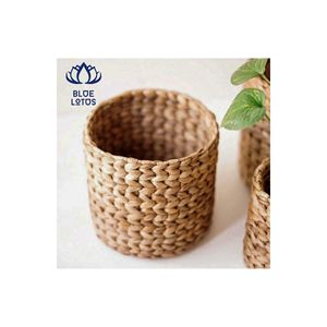 Cesta Rectangular de Jacinto de Agua Hecha a Mano, Ecológica y Tradicional de BLUE LOTUS FARM, ¡EN OFERTA! |   Tejido a Mano 100% Natural al por Mayor - Product Image 1