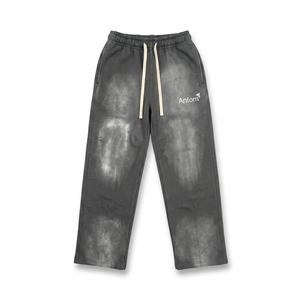 Pantalon Homme Décontracté Coupe Skinny en Coton 100% Personnalisé, Vintage, Mi-Épais, Délavé à l'Acide, Respirant, Écologique, avec Cordon de Serrage, Style Français - Product Image 2