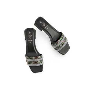 FN7941กีฬาแฟนซีสีดำสำหรับรองเท้าแตะ - Product Image 1