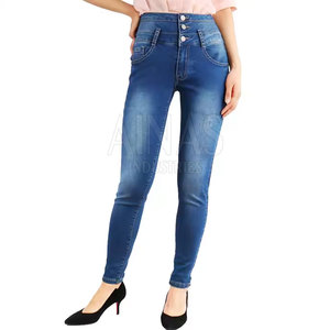 Premium <b>Women</b> Winter <b>Jeans</b> Pant Comfortable Stretch 100% Cotton Fabric High Waist Stylish Fit for Casual Wear Street Fashion - Product Image 6