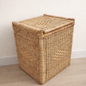 Wholesale New Fashion Rectangle Rattan Eco-Friendly Multifunction <b>Storage</b> <b>Basket</b> Lid Handcrafted <b>Toy</b> Organizer Rustic Style - Product Image 4