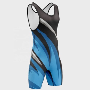 Custom Sublimated Front 100% Polyester <b>Wrestling</b> <b>Singlet</b> <b>Men</b> One Piece Quick Dry Sports Uniform <b>Wrestling</b> Competition Kit - Product Image 3