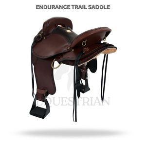 Selle Western Endurance Trail en Cuir avec Arceau en Bois pour Équitation et Équipement Équestre - Product Image 2