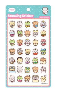 [HIHI Club] Standing <b>Stickers</b> We Are HIHI Club Cute Character 3D Pop Up Decorative <b>Sticker</b> <b>Sheet</b> for Diary Planner Laptop Phone - Product Image 1