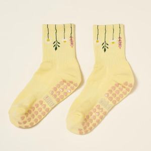 Wholesale ODM <b>Custom</b> Ankle Ballet Gym Yoga Sports <b>Socks</b> with Non-Slip <b>Grip</b> Logo Jacquard Breathable Eco-Friendly <b>Socks</b> - Product Image 3