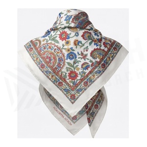 NORTH APPROACH Women's <b>Square</b> <b>Silk</b> <b>Scarf</b> Floral Print Elegant Multi-Functional Fashion Accessory All Seasons - Product Image 2