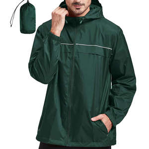 Chaqueta Impermeable Acolchada Reversible con Capucha para Hombre, Cortavientos para Exteriores, Precio al por Mayor - Product Image 5