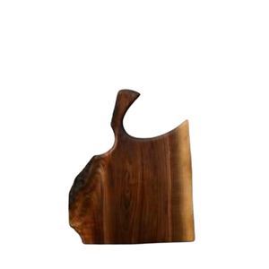 Planche à découper en bois artisanale, écologique, résistante aux couteaux, pour légumes, viande et fromage, plateau de service en bois pour la cuisine - Product Image 6
