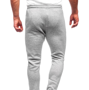 Heavyweight Dense Fabric Winter Sweatpants <b>Men</b> Warm Fleece Lining Thick Solid <b>Base</b> <b>Layer</b> Uniform Trousers Model - Product Image 2