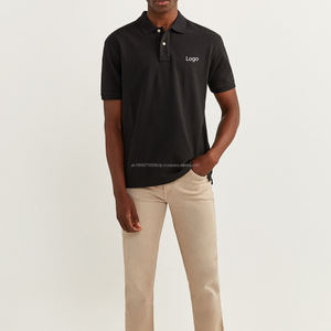 Vente en gros séchage rapide coupe ajustée 100% coton impression personnalisée sublimation athlétique 4 voies extensible polo de golf pour hommes - Product Image 5