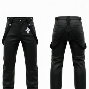 กางเกงสกีชายคุณภาพสูง ผลิตจากโพลีเอสเตอร์ 100% ย้อมสีพื้น กันน้ำ 10,000 มม. บุขนแกะ 240 กรัม ปิดด้วยแถบตีนตุ๊กแก ปรับแต่งได้ตามต้องการ RIVIAN - Product Image 6