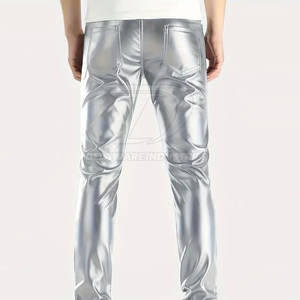 กางเกงหนังผู้ชายสุดหรู หนังนุ่มพรีเมียม ทนทาน สวมใส่สบาย เหมาะสำหรับชุดลำลองและชุดทำงาน - Product Image 2