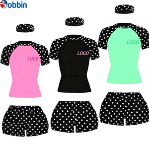 Women's Shorts Sets Trending Custom Logo Dots Print Headband Summer 2 Pcs Short Sets Women Casual Customized Sets Streetwear Set - Product Image 1