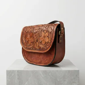 Vintage Women's <b>Handbag</b> Genuine Leather Bags Shoulder Bags Leather <b>Handbags</b> for Women - Product Image 2