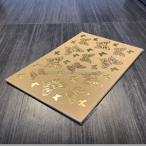 Reusable Non-Slip Waterproof Handmade Leather Dining <b>Place</b> <b>Mat</b> Modern Rectangle Solid Pattern Customizable Thickness for Home - Product Image 4