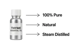 น้ำมันหอมระเหยไธม์แท้ 100% กลั่นด้วยไอน้ำจากธรรมชาติ ยี่ห้อ Rare Hanu สำหรับเครื่องสำอาง กลิ่นบำบัด ขายส่ง ผู้ผลิต ผู้ส่งออก - Product Image 3