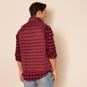 Chaleco Acolchado Casual para Hombre, Personalizado, Ecológico, Transpirable, Impermeable, de Lona, Tallas Grandes, Cuello Alto, Cierre de Cremallera - Product Image 4