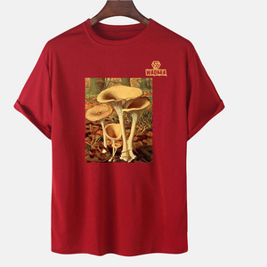 Camiseta de Hombre Elegante de Mezcla de Algodón, Corte Relajado, Estilo Casual, Transpirable, para Uso Diario - Product Image 1