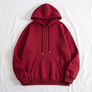 Custom Blank <b>Black</b> Winter Hoodie Oversized Heavyweight Cotton Pullover Unisex Streetwear Sweatshirt Front Wholesale Plain <b>Fleece</b> - Product Image 4