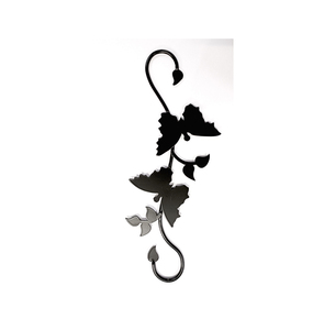 Iron Flower Wall Hook Powder Coated Rust Resistant Art Decor for Door or Wall Use - Product Image 3