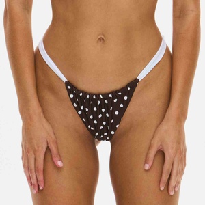 Conjunto de Bikini de 3 Piezas para Mujer, Cintura Alta, Sujetador con Aros, Decoración, Secado Rápido, Ecológico, Spandex/Poliéster, Traje de Baño - Product Image 2