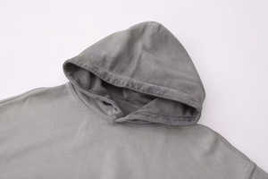 Sweat-shirt à capuche pour homme de haute qualité, coton premium, anti-plis, streetwear décontracté, logo personnalisé, vente en gros - Product Image 4