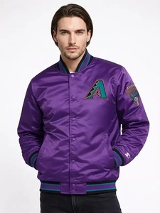 เสื้อแจ็คเก็ตสีม่วง HOMAGE X Starter Diamondbacks - Product Image 4