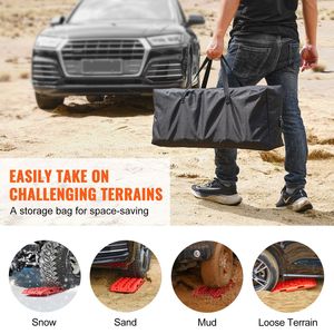 Tavole di Trazione in PP da 10 TON per Recupero Veicoli/Auto/Pickup/SUV/Camper, Tappetini per Pneumatici, Coppia di Rampe e Scale - Product Image 6
