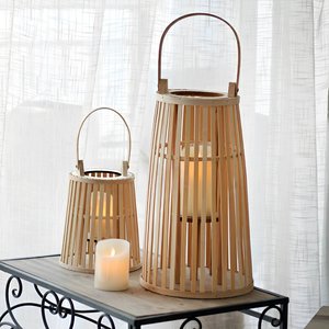 Linternas decorativas al por mayor, linternas de bambú natural para bodas, eventos, decoración de jardines al aire libre - Product Image 1