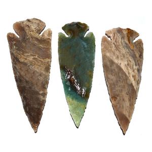 Pulido tamaños grandes puntas de flecha ágata piedra preciosa tallada artefactos para la venta - Product Image 1
