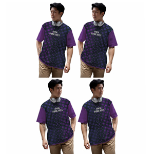 เสื้อยืดพิมพ์ลายแขนสั้นทรงหลวม 100% ผ้าฝ้าย เหมาะสำหรับใส่ในฤดูร้อนทุกวัน สำหรับผู้ชาย - Product Image 6