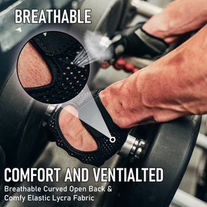 Gants de CrossFit sur mesure avec bandes élastiques réglables pour une maintien sécurisé lors des mouvements et des exercices de musculation - Product Image 4