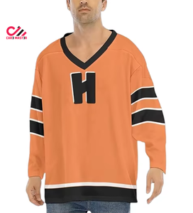 New Design Plus Size Jersey 100% Polyester Sublimation <b>Ice</b> Hockey Jersey Outdoor Sports Training Field Hockey Jersey - Product Image 5