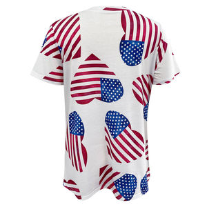 T-shirt de yoga et de sport en tissu éponge léger à coupe ample, sublimation, col rond, 100% coton, écologique, pour un design imprimé optimal - Product Image 3