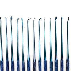 Ensemble de micro-dissecteurs Rhoton, 20 pièces, revêtement bleu ou acier inoxydable de qualité, instruments microchirurgicaux pour neurochirurgie, kit de chirurgie cérébrale et vertébrale - Product Image 2