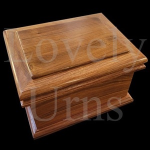 Wholesale stately wood cremation urns in 2 sizes adult medium <b>keepsake</b> memorial <b>ashes</b> container - Product Image 2