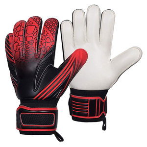 Gants de gardien de but de football personnalisés Econex Sports, protection complète des doigts et du pouce, paume orange imprimée, cuir PU, fermeture auto-agrippante - Product Image 6