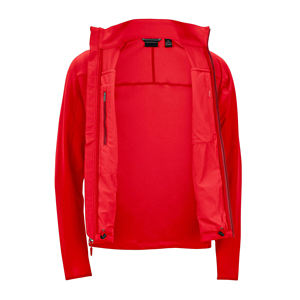 Veste en polaire rouge pour homme, col montant, fermeture éclair, décontractée, pour l'automne, respirante, tricotée, coupe ajustée - Product Image 2
