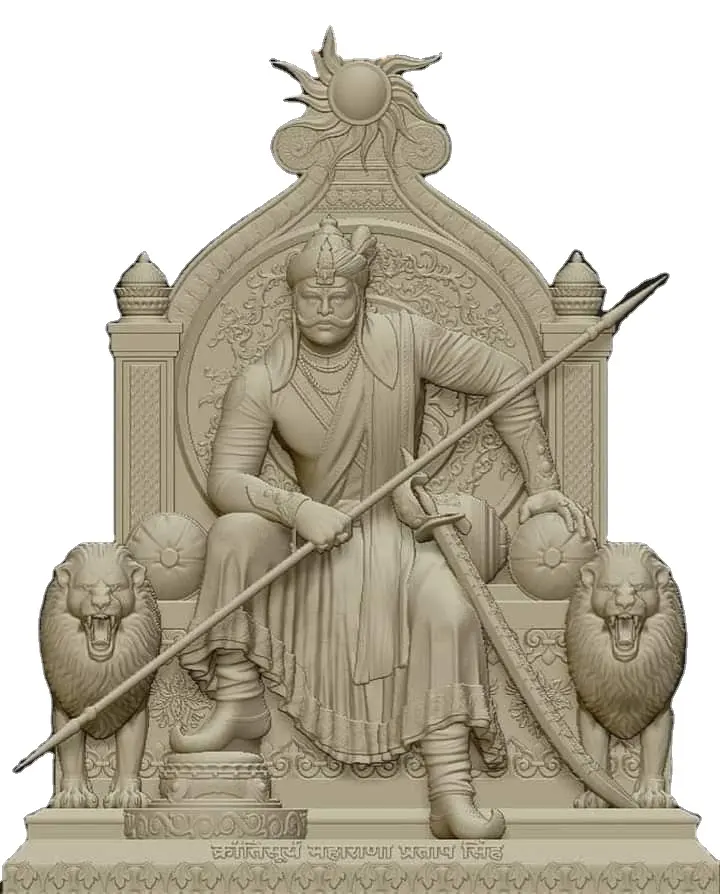Statua Murti marmo vira Seromini Maharana Partap scultura di dio indù casa regalo Art centro decorazione prodotto