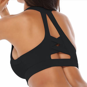 Soutien-gorge de sport Maanify de qualité supérieure pour femme, haut de sport court à fort impact, couvrant entièrement le buste, col montant, idéal pour la course et le yoga - Product Image 4