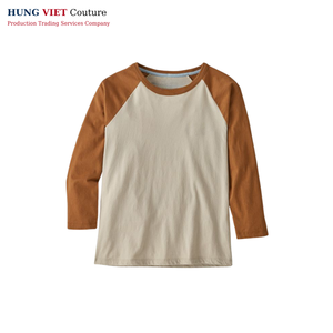 T-shirt à manches longues en coton de qualité supérieure 160gsm avec logo personnalisé Vietnam - Product Image 6