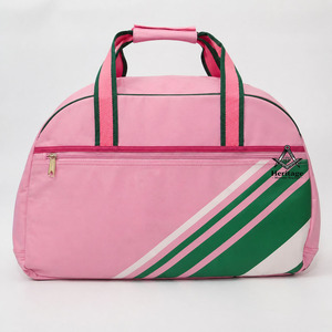 Sac de voyage réversible brodé HMR Alpha Kapa Sorority, imperméable et antibactérien |   Sublimation personnalisée rose vert - Product Image 1